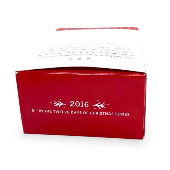 RARE 2016 Hallmark “SIX GEESE-A-LAYING” Twelve Days of Christmas Ornament - Picture 6 of 6